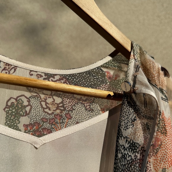 Ted Baker London Mesh Long-sleeve Floral Spring Dress - Picture 7 of 8